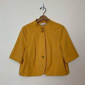 Akris Punto Mustard Yellow Bolero Blazer Jacket